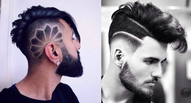 Tattoo hair là gì 30Kiểu khắc hình lên tóc đẹp cá tính nhất