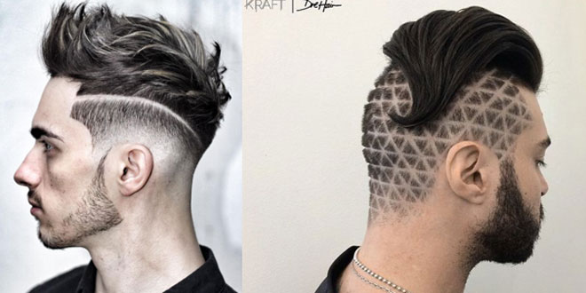 Kẻ vạch tóc nam đẹp 2020 15 kiểu tattoo nghệ thuật đơn giản cực chất
